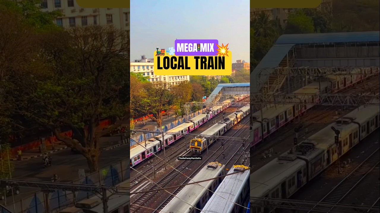 Local Train Mega Mix💥 #train #localtrain #shorts #viral