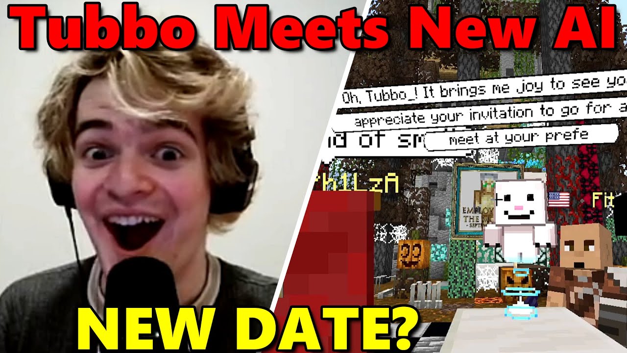 Tubbo flirts with NEW Cucurucho AI on QSMP Minecraft WITH Philza & Fitmc