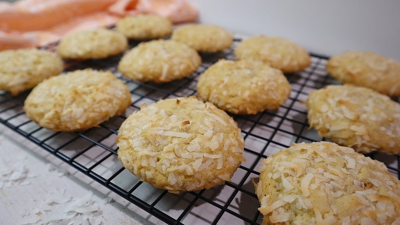 Soft and Chewy Coconut Cookies Recipe | No Chill Needed