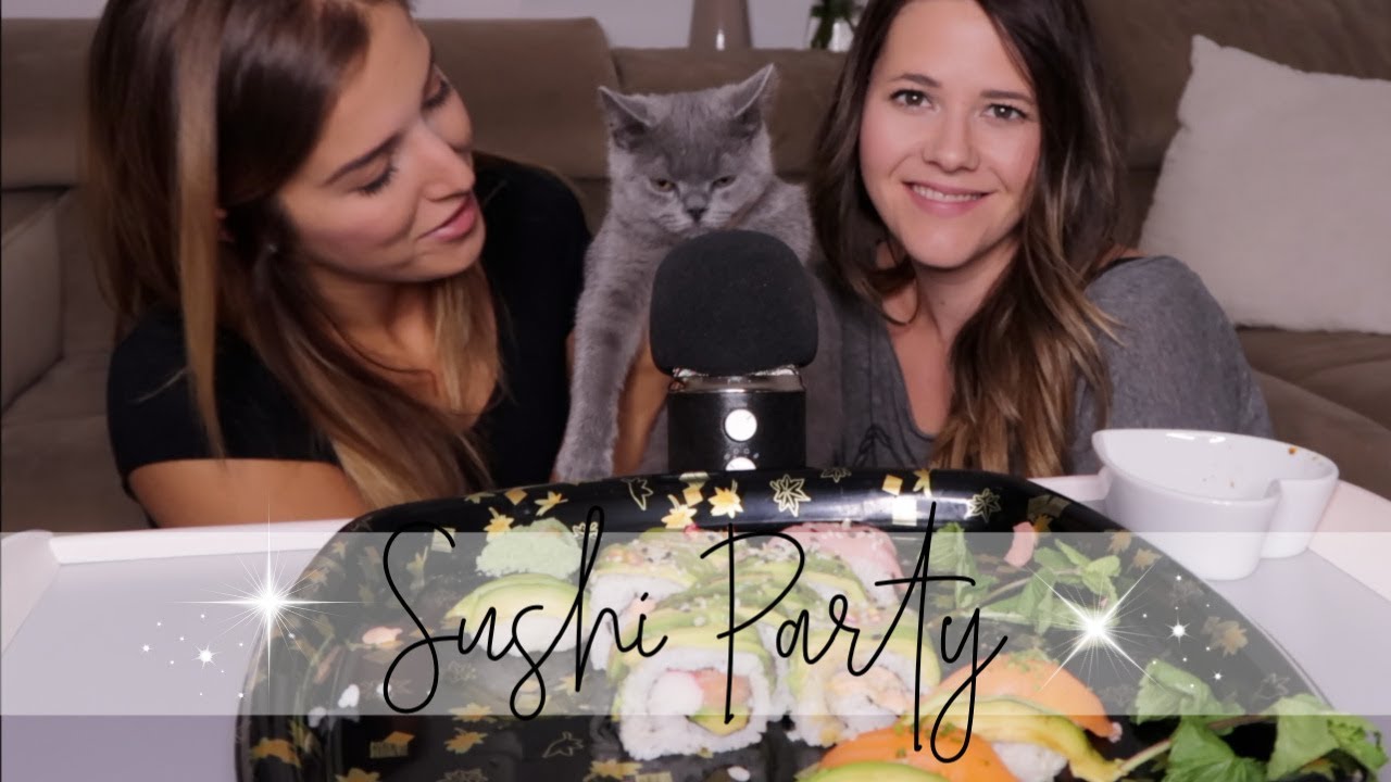 ASMR Sushi Party im Dialekt + Schnurrende🐱 | ASMR Deutsch/German