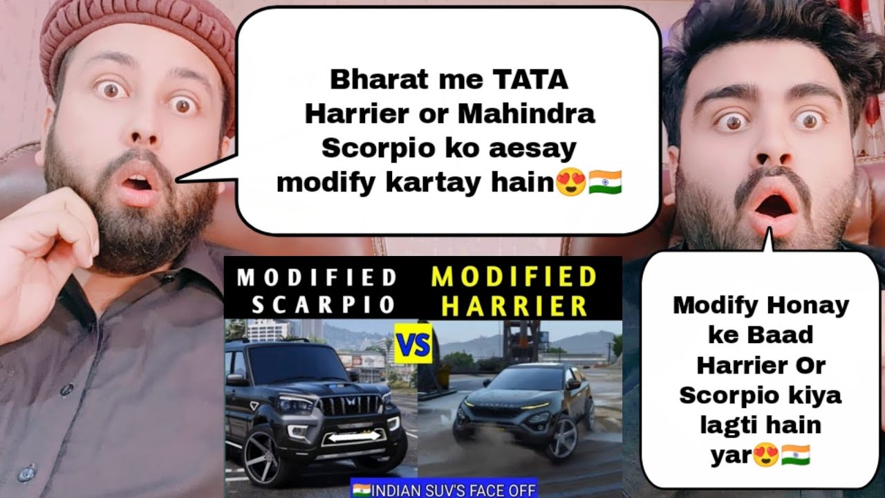 MODIFIED SCARPIO VS MODIFIED HARRIER FACE OFF _WHICH ONE IS BEST | Pakistani Reaction