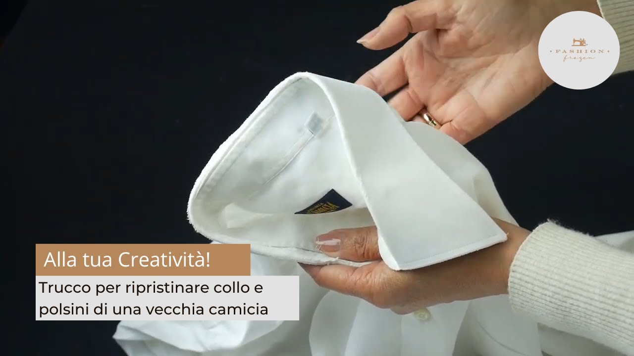 Trucco per ripristinare collo e polsini di una vecchia camicia