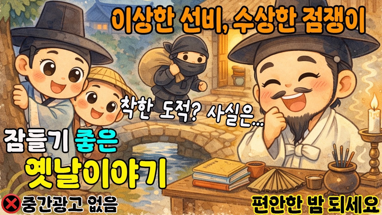 🌜재미가득 옛날 이야기 | 박선비와 점쟁이 | 게으른 마씨의 깨달음 그리고 다른 여러 가지 옛날 이야기들 