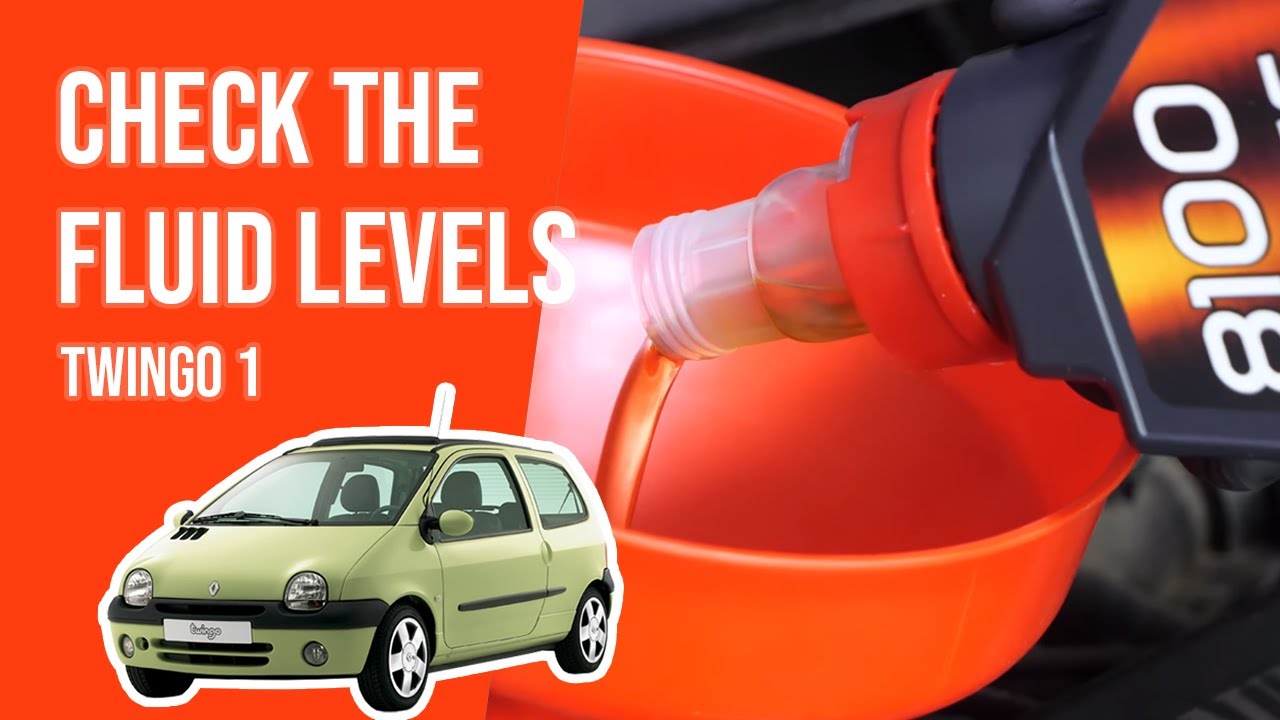How to check the fluid levels Twingo mk1 1.2 8V 📏