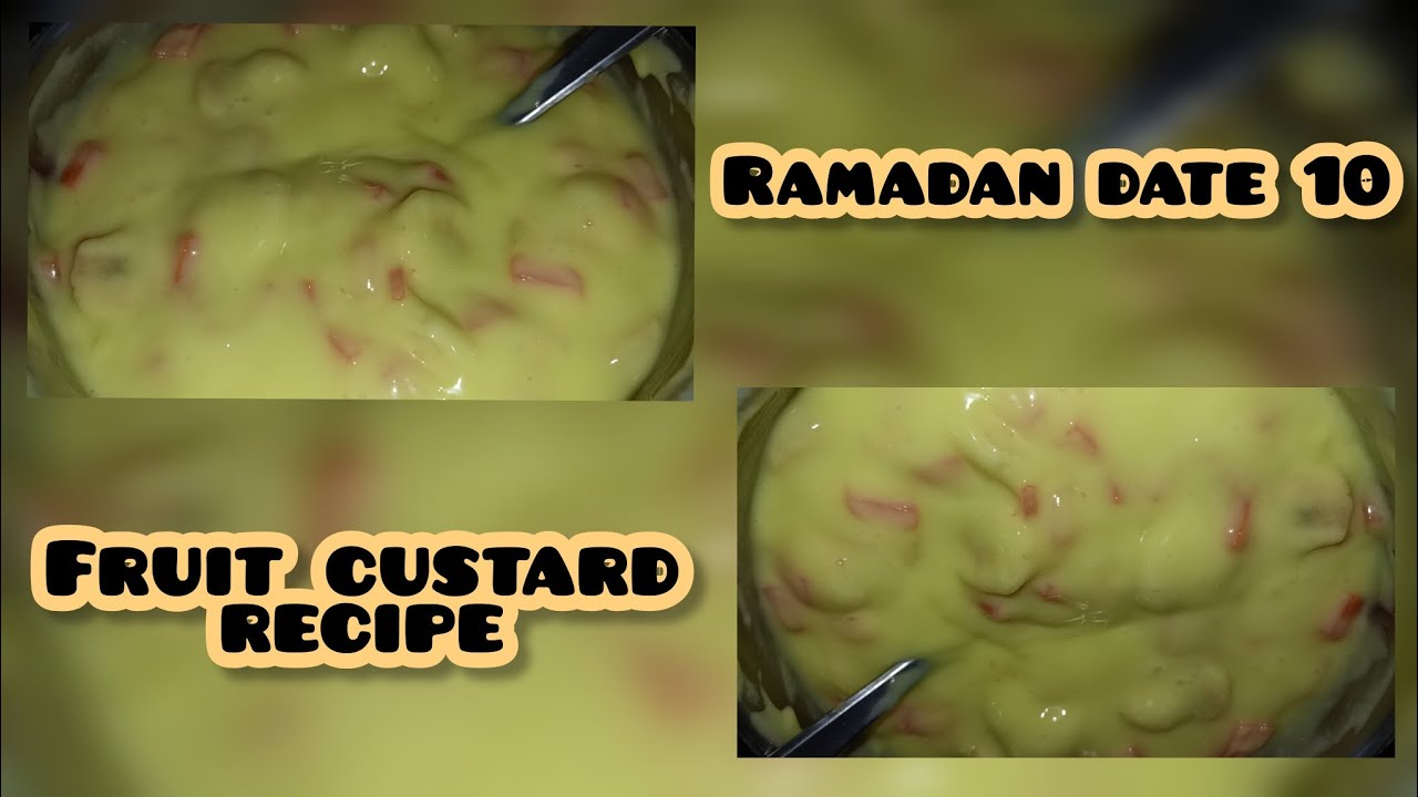 Ramadan date 10 fruit custard recipe 🧑‍🍳🍽️👍 