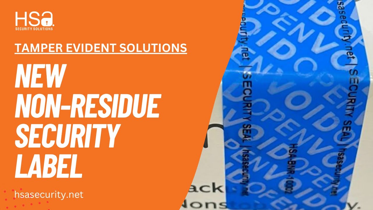 NEW Blue Non-Residue Security Label | Clean Removal, Strong Tamper Evidence
