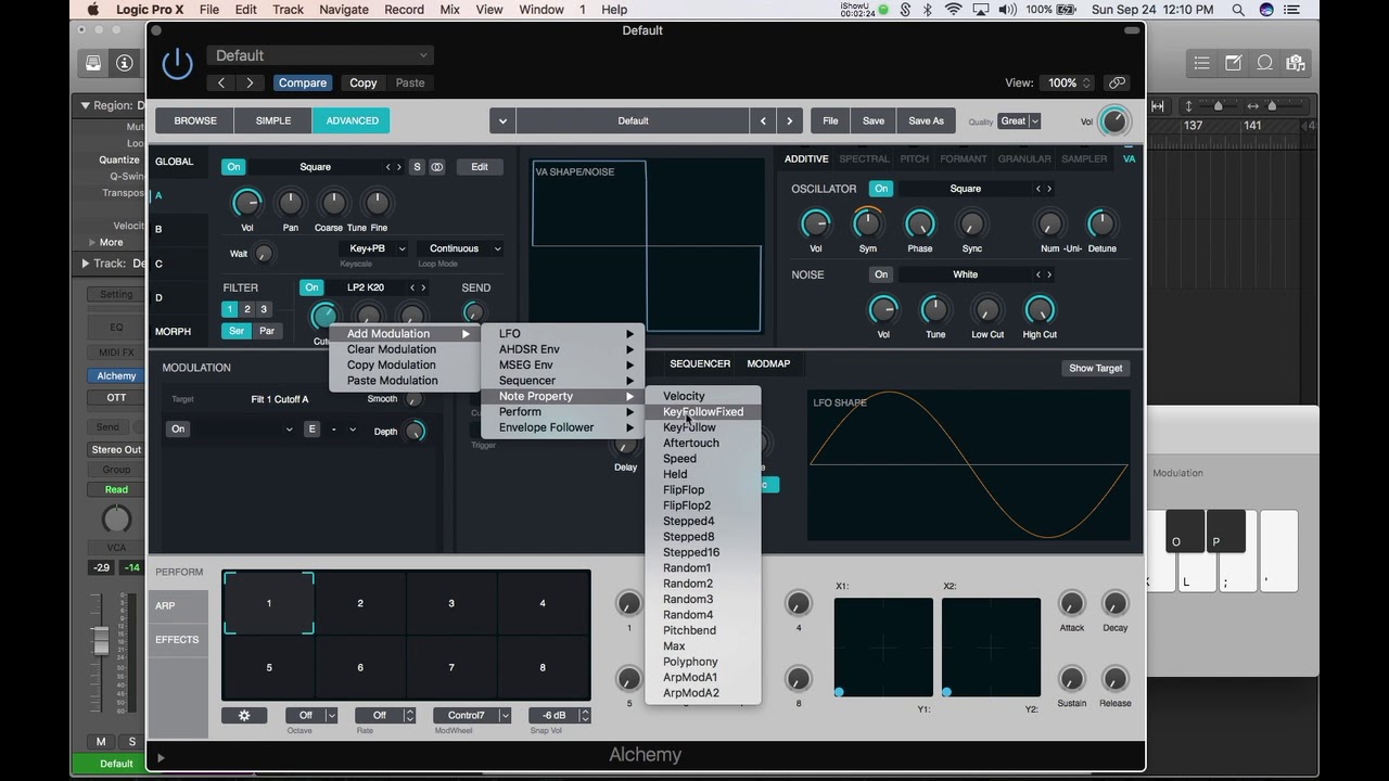 Classic Reese Bass Using Alchemy in Logic Pro X
