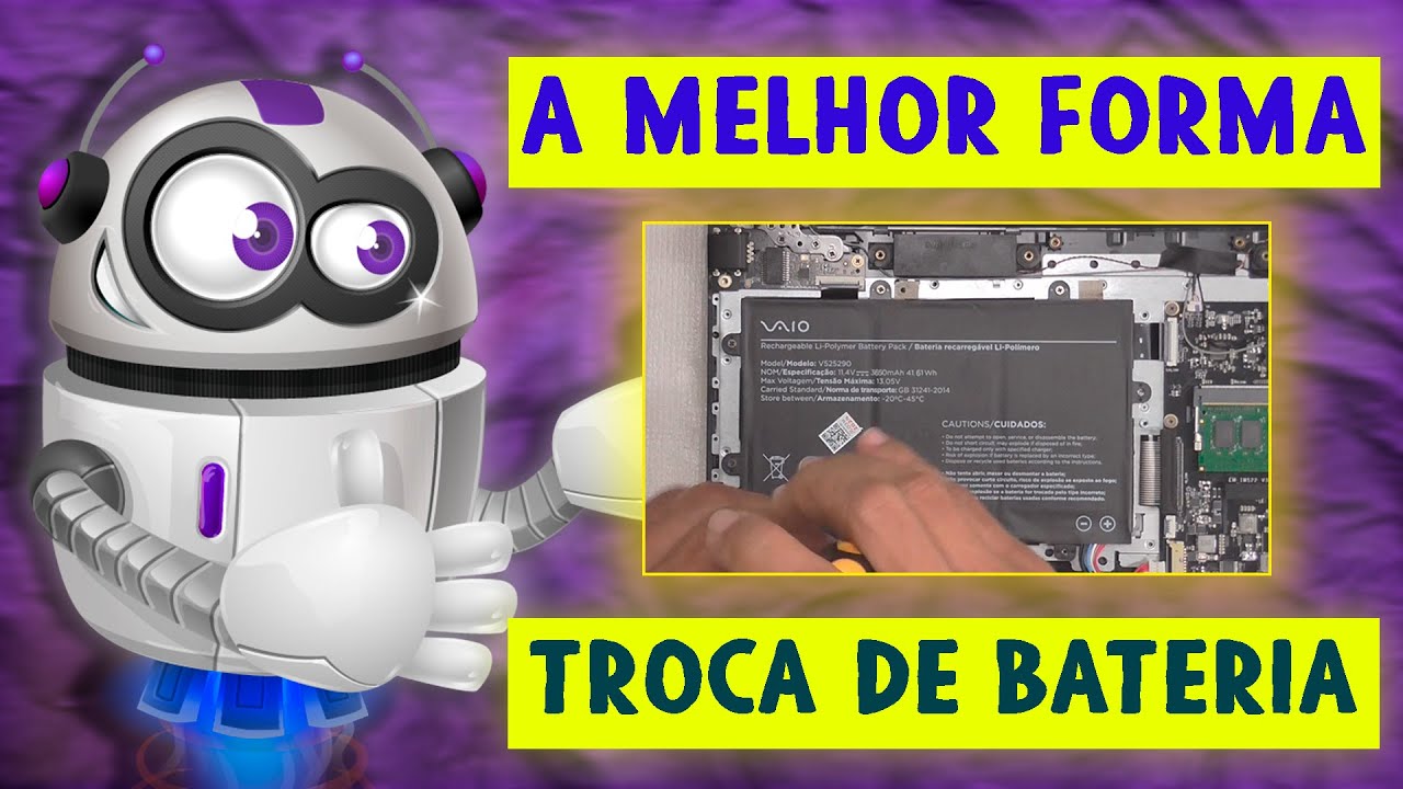 Como Trocar BATERIA INTERNA do Notebook Vaio | Doctorchip