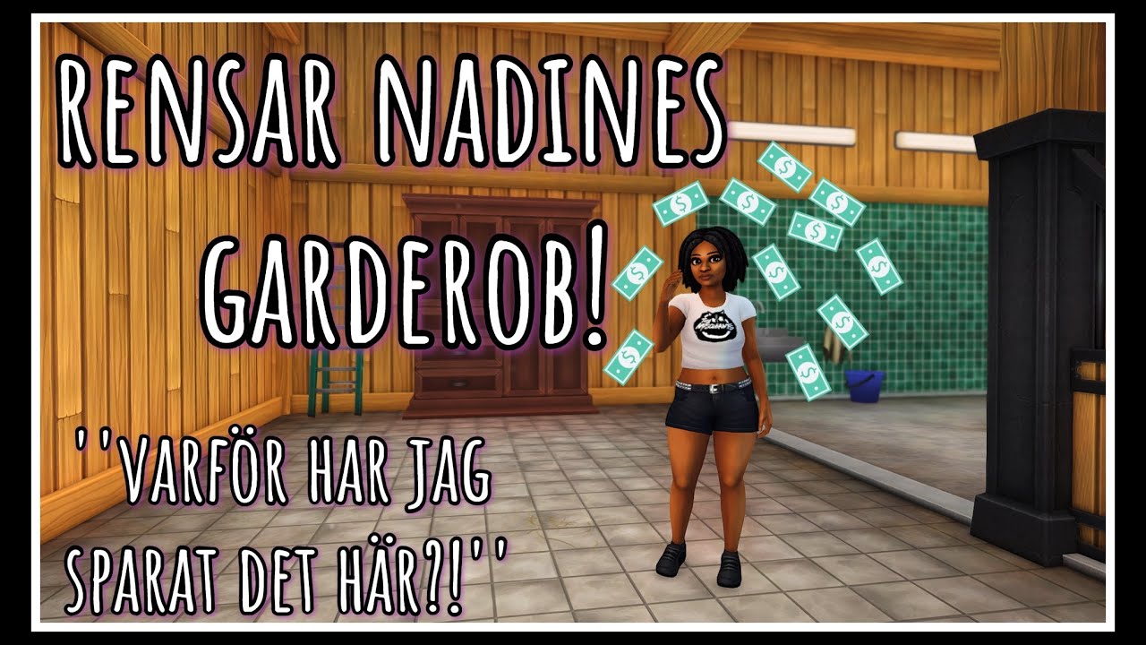 Rensar Nadines garderob!