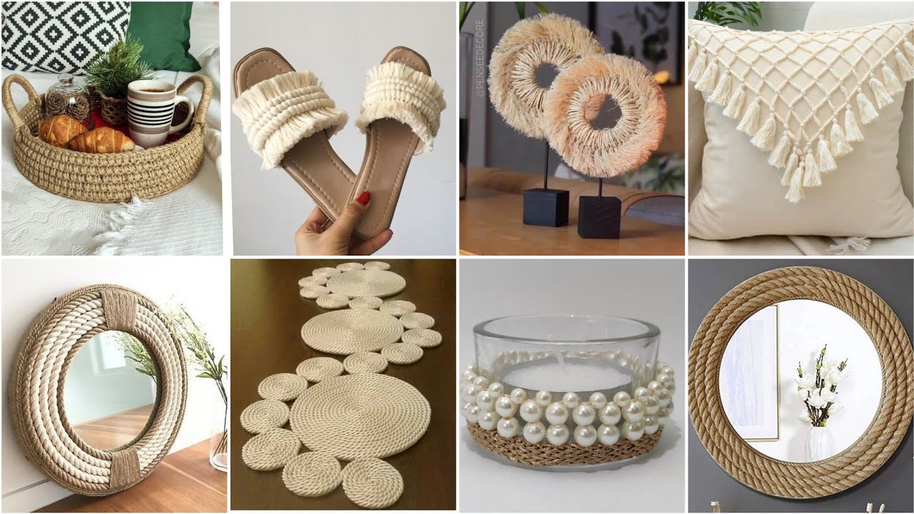 أفكار ✨ عندك خيوط اصنعي منظمات و ديكورات راقية لحائط الصالة  #deco#diy#craft #home #ideas idée