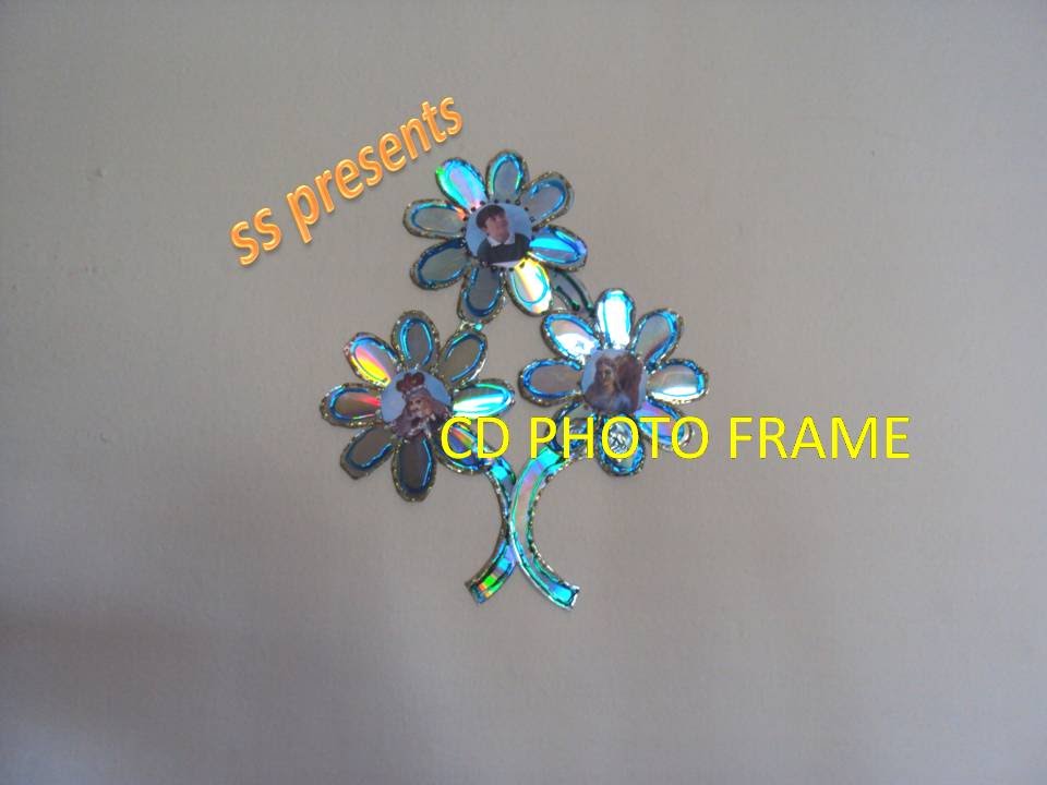 CD PHOTO FRAME OR WALL DECOR |How to reuse old CD at home