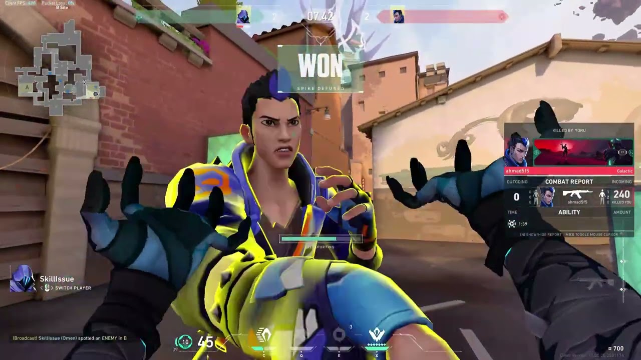 Noob Wins First VALORANT Match on Ascent! 😂 Playing Deadlock | Funny Fails & Clutch