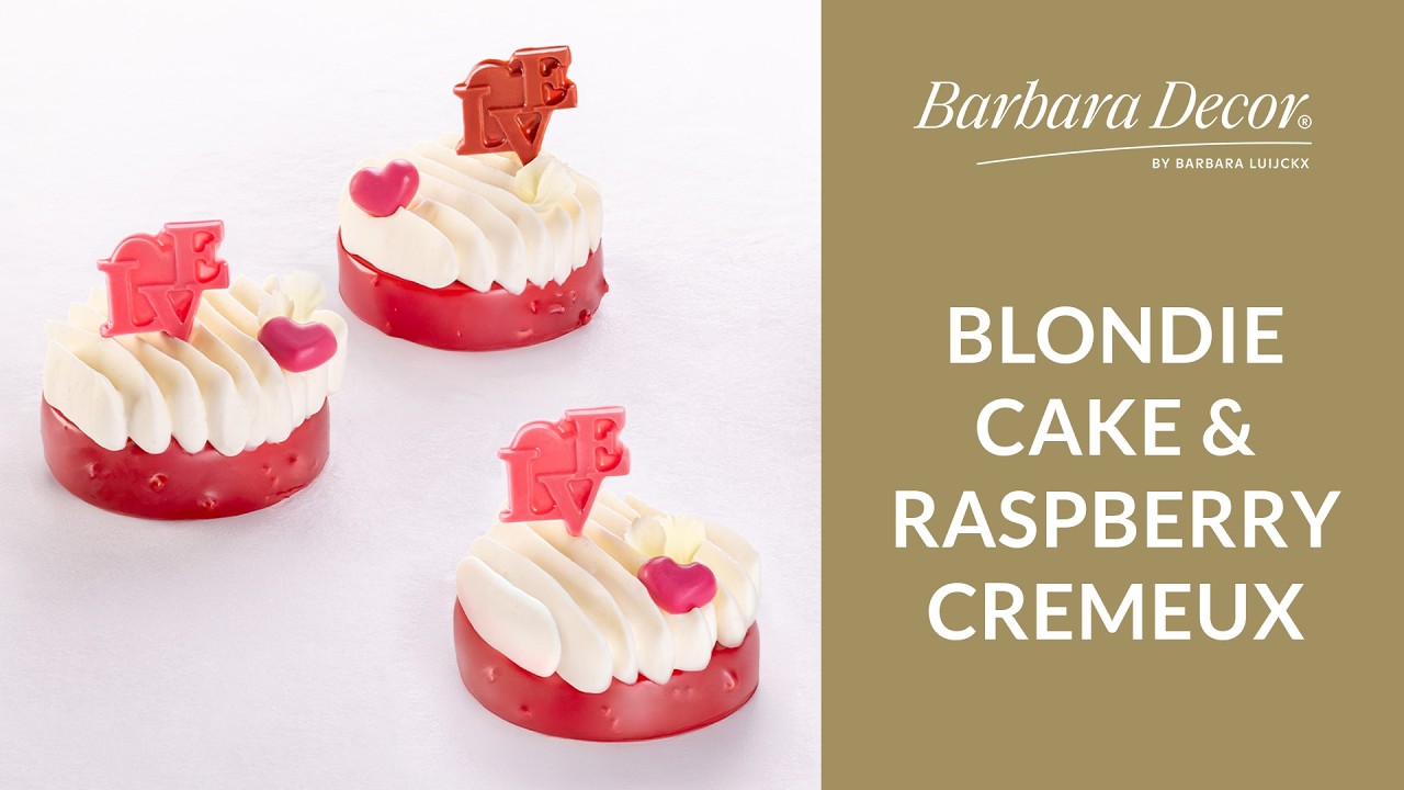 Amour Rouge | Blondie cake & raspberry cremeux | Barbara Decor