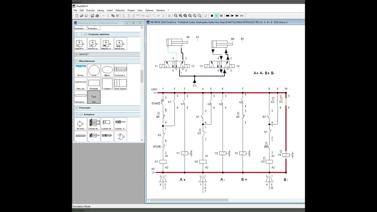 ELECTRO PNEUMATIC A+ A  B+ B