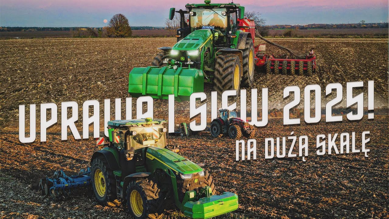 КРУГЛОСУТОЧНАЯ ОБРАБОТКА И ПОСЕВ 2O25! ☆ 4 КОМПЛЕКТА В ПОЛЕ ☆ JOHN DEERE 8R 370 И HORSCH PRONTO 8...
