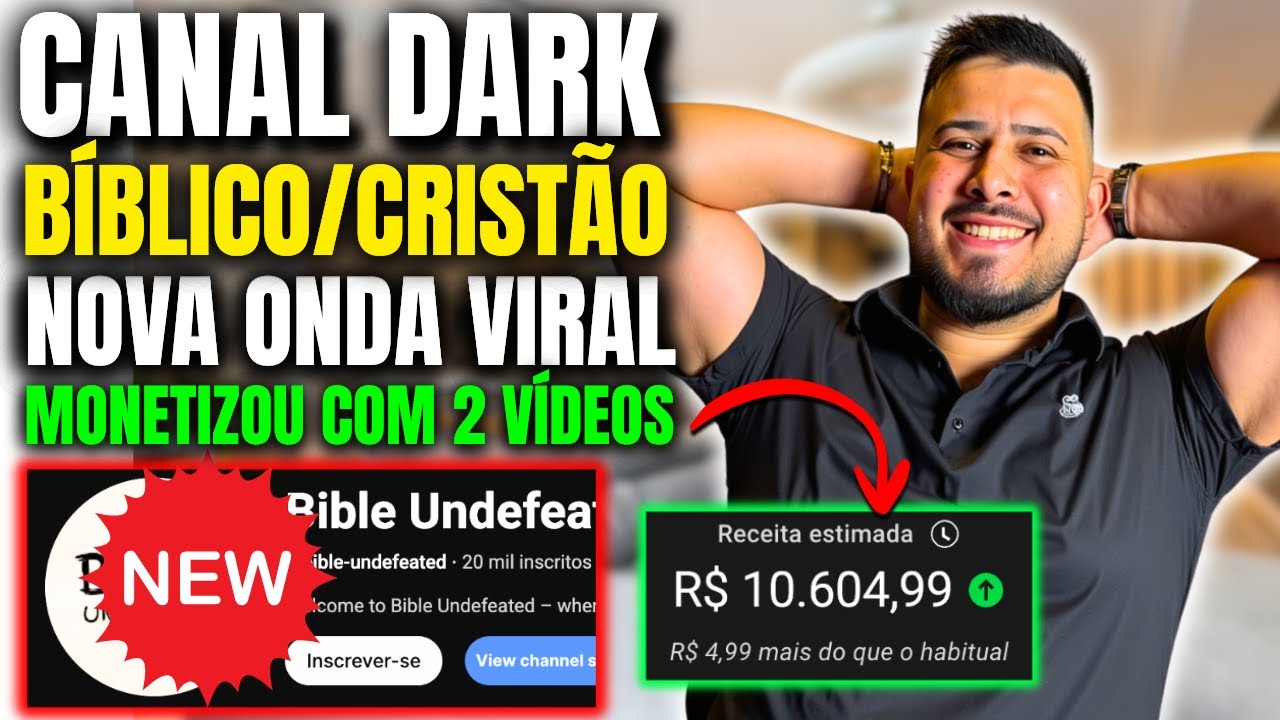 Como Criar um Canal Dark Bíblico/Cristão que Monetiza Rápido e Ganhar Dinheiro no YouTube