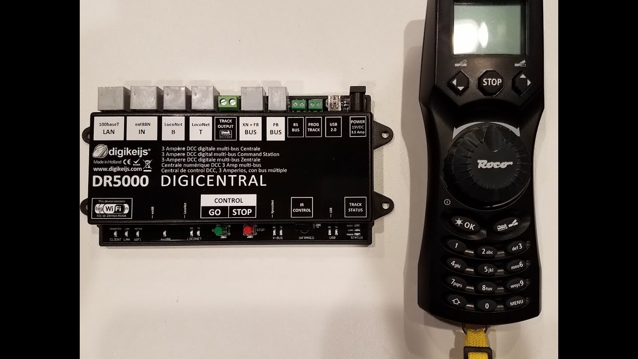 Roco WLANmaus Throttle Setup For The Digikeijs DR5000