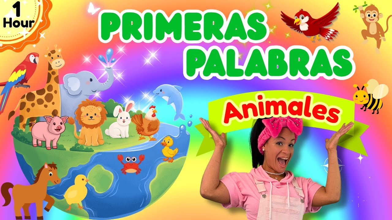 Primeras Simples Palabras del Bebé I ANIMALES I Learn to talk