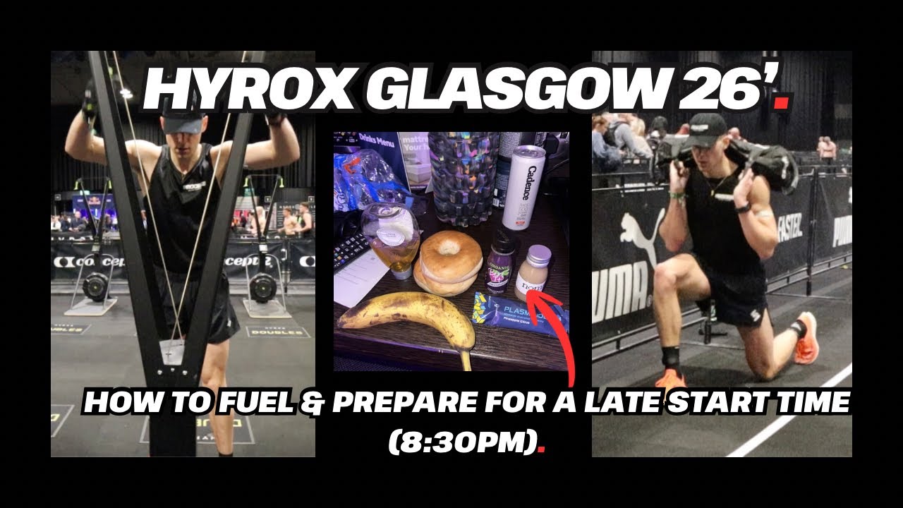 Видеоблог HYROX GLASGOW, часть 1 | Подготовка к старту в 20:30 | Мужская профессиональная гонка