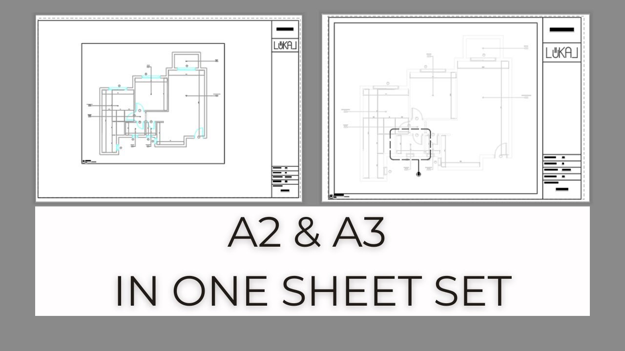 Different Sheet Sizes in One Sheet Set - AutoCAD for Beginners