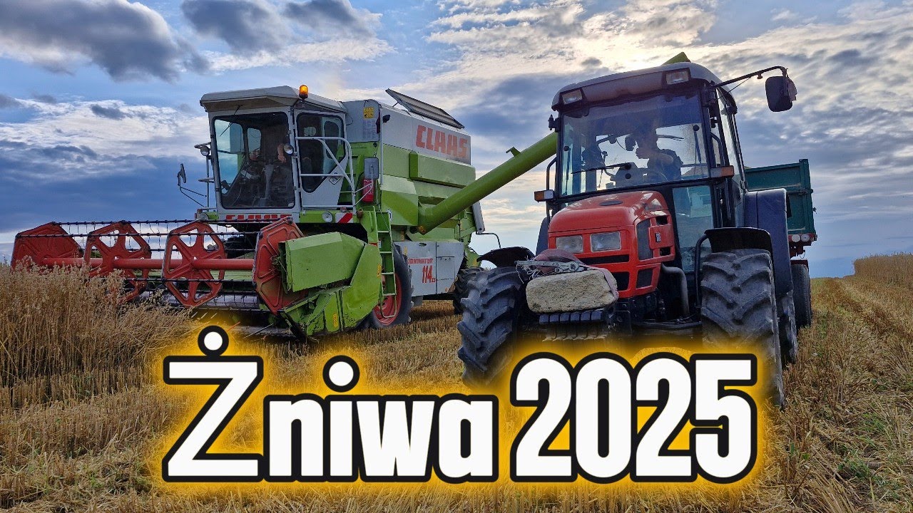 Żniwa 2025 Claas Dominator 114cs Same&Case