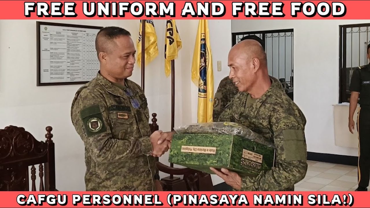PINASAYA NAMIN ANG MGA CAFGU! (LIBRENG UNIFORMS AT PAGKAIN)