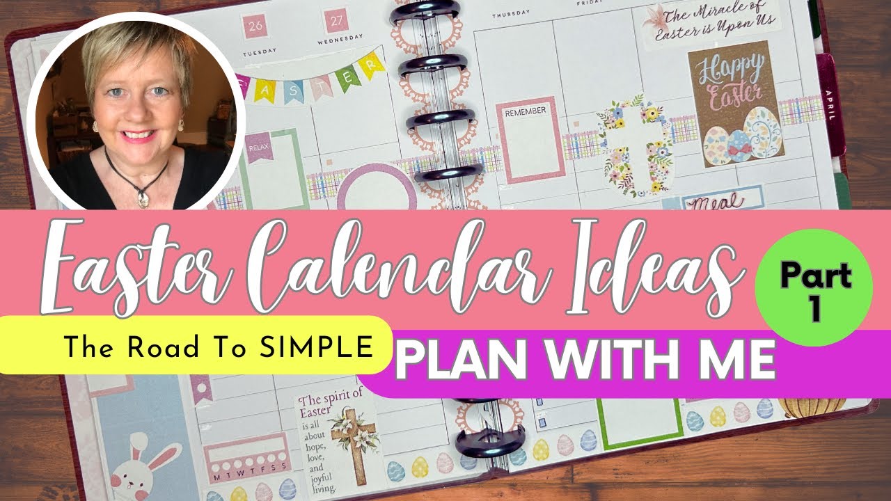 Easter Calendar Ideas Part 1 for Happy Planner