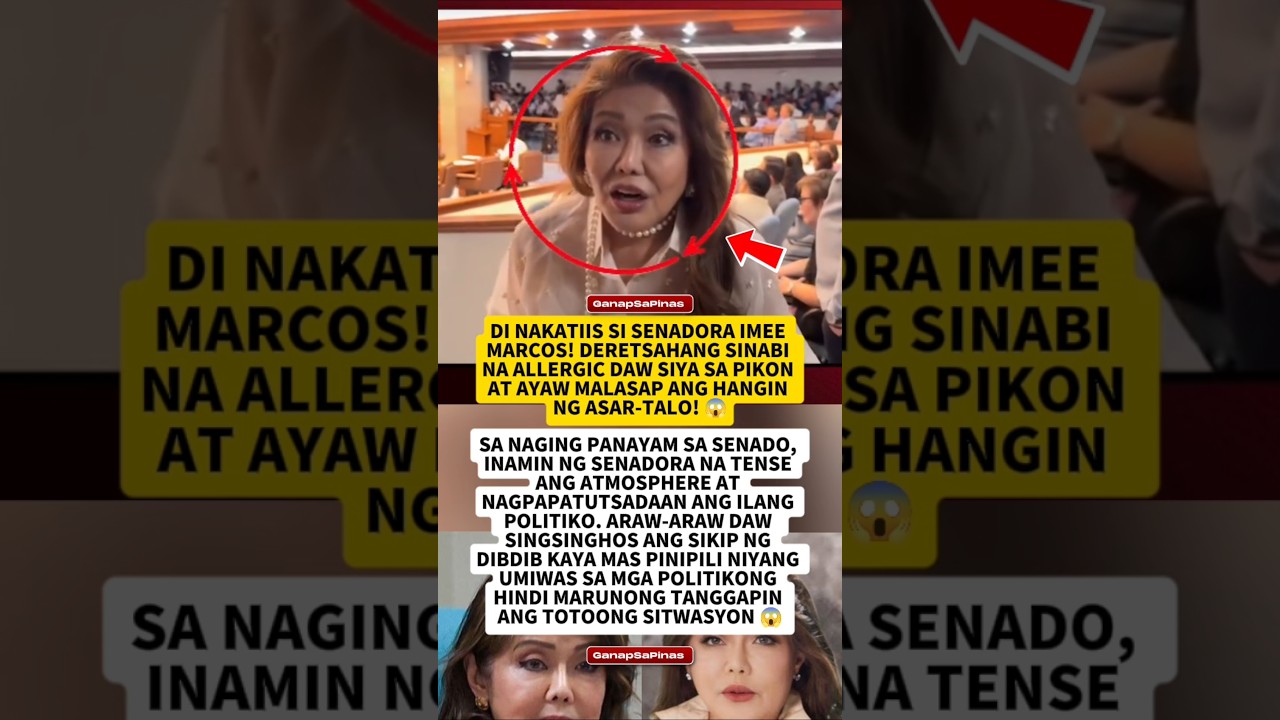 SEN. IMEE AYAW DAW MALASAP ANG HANGIN NG ASAR TALO! 😱😱 #shorts