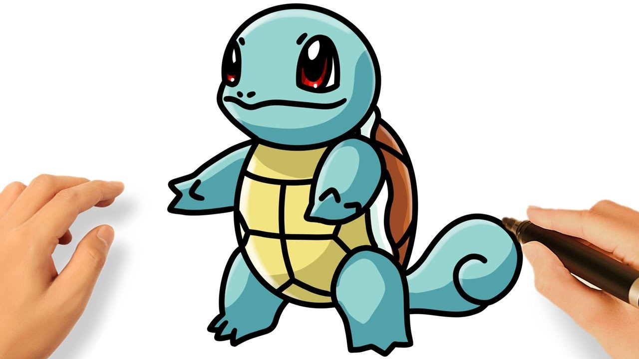 CÓMO DIBUJAR A SQUIRTLE | DIBUJANDO POKÉMONS