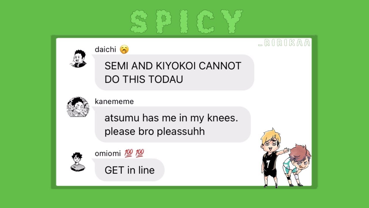 SPICY - HAIKYUU X AESPA !! haikyuu texts