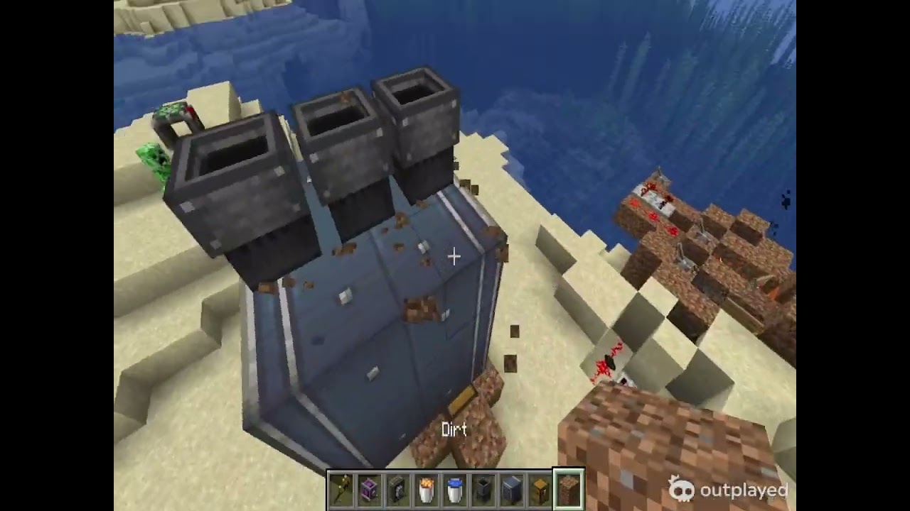 AUTO COBBLESTONE GENERATOR CREATEMOD MINECRAFT