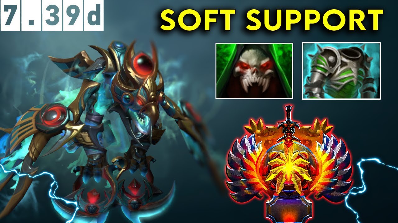 Visage Immortal Soft Support - Dota 2 Patch 7.39d Pro Pub Gameplay