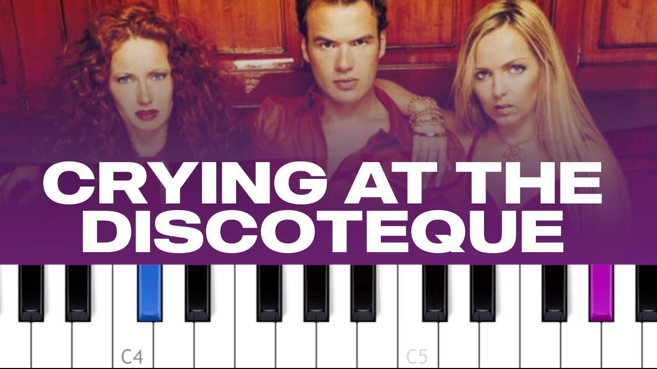 Alcazar - Crying At The Discoteque (piano tutorial)
