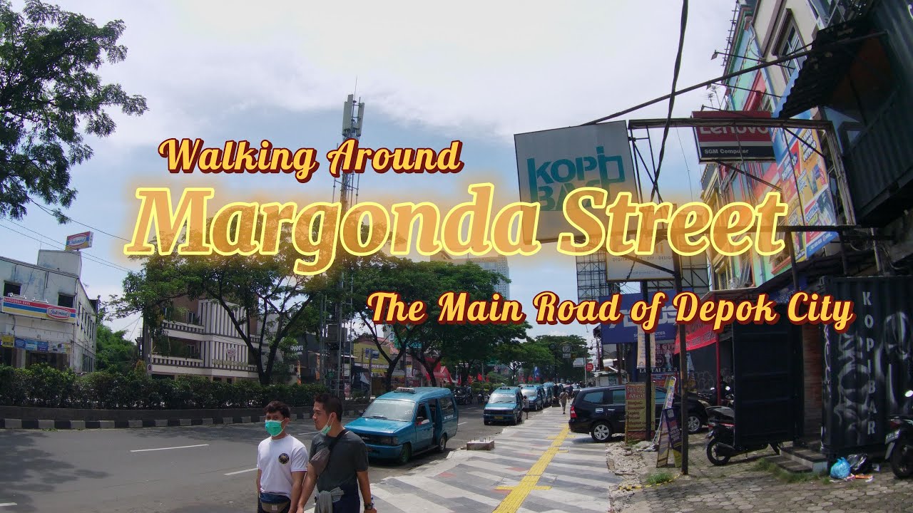 Walking Tour on Margonda Street, Depok City Indonesia 4K