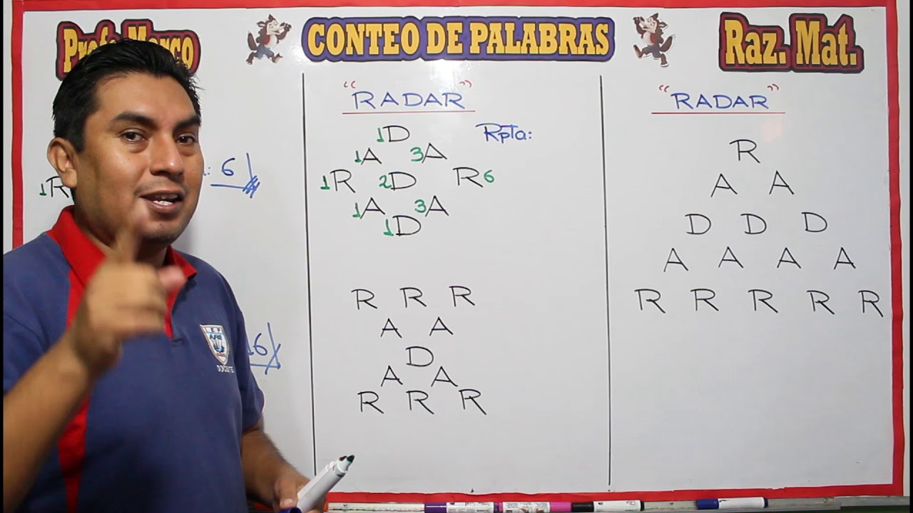CONTEO DE PALABRAS (PALINDROMAS)