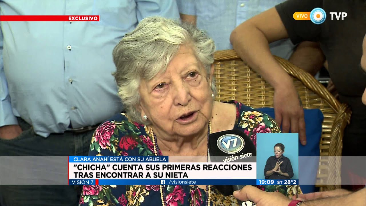 Visión 7 - Chicha Mariani ya está con su nieta recuperada