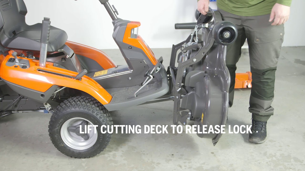 Husqvarna R 200 series - How to put your Rider in Service position