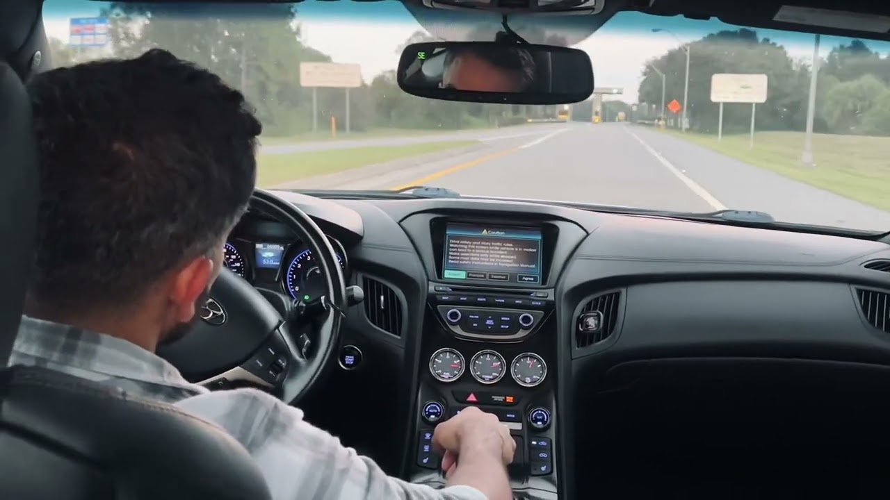 Relaxing Sunset Drive | Hyundai Genesis Coupe POV