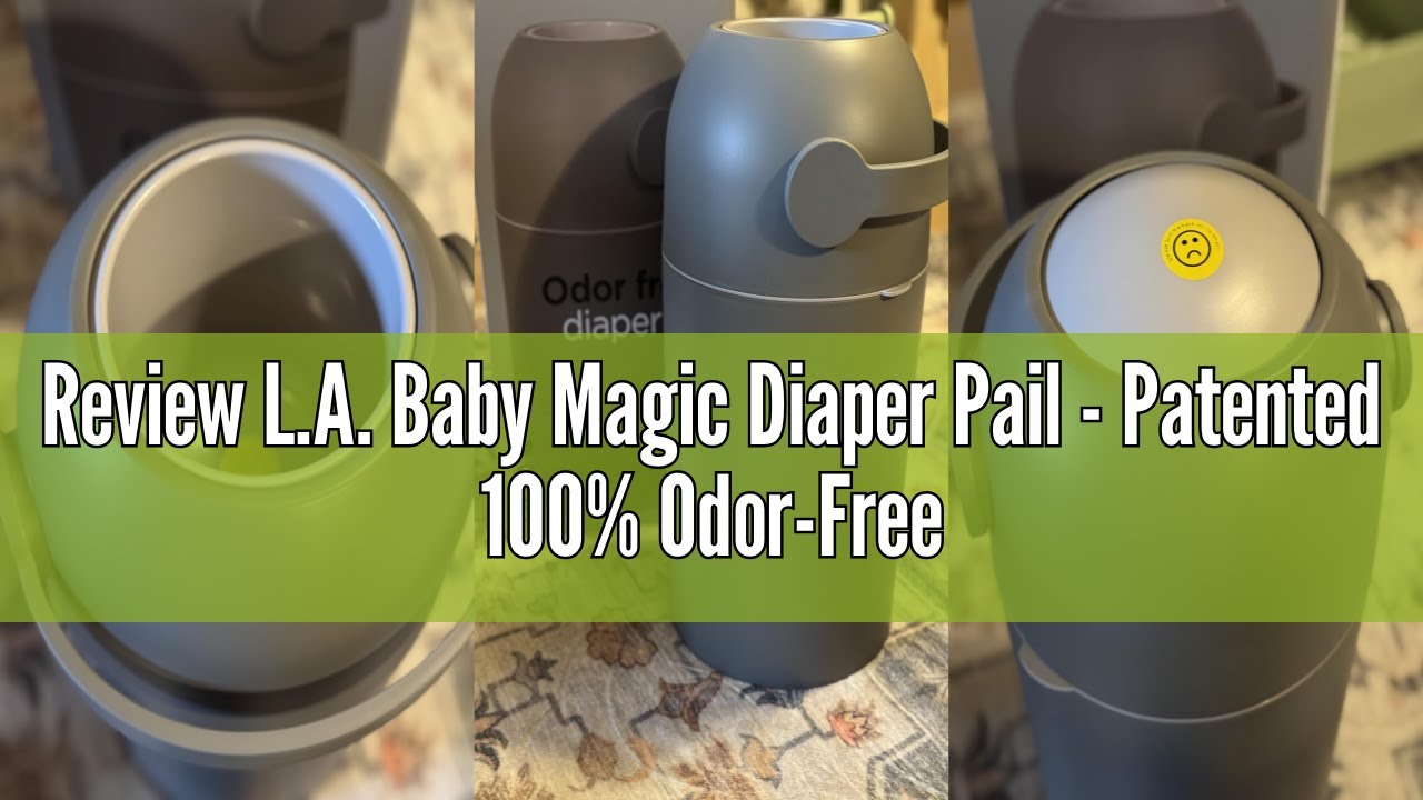 Review L.A. Baby Magic Diaper Pail - Patented 100% Odor-Free System with Child-Safe Lock - Award-Win