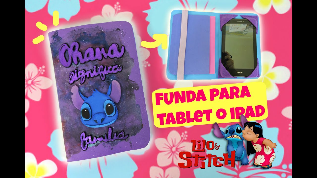 Funda para la tablet o ipad de LILO Y STITCH - super fácil