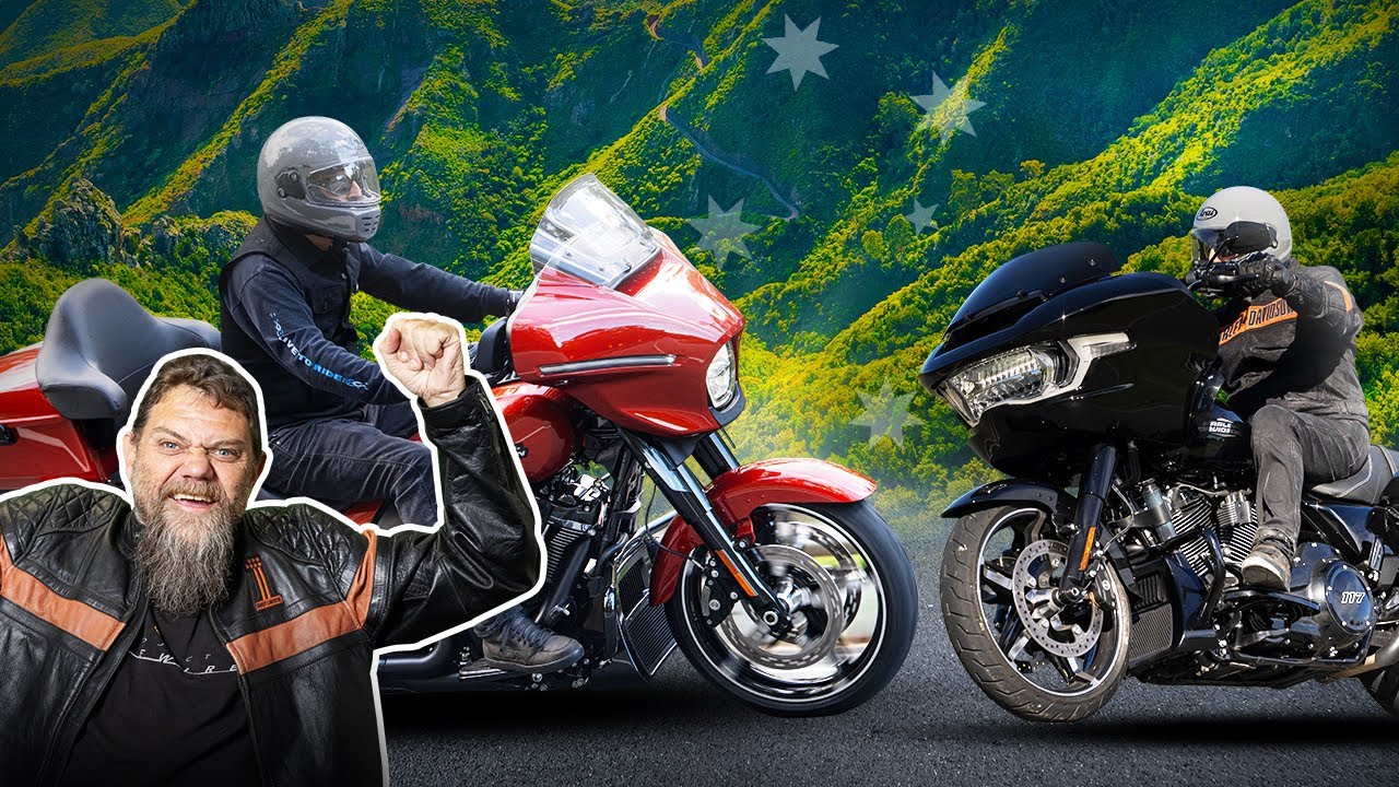 Aussiest Review of the 2024 Harley Davidson Street Glide & Road Glide - Full Comparison Live to ride