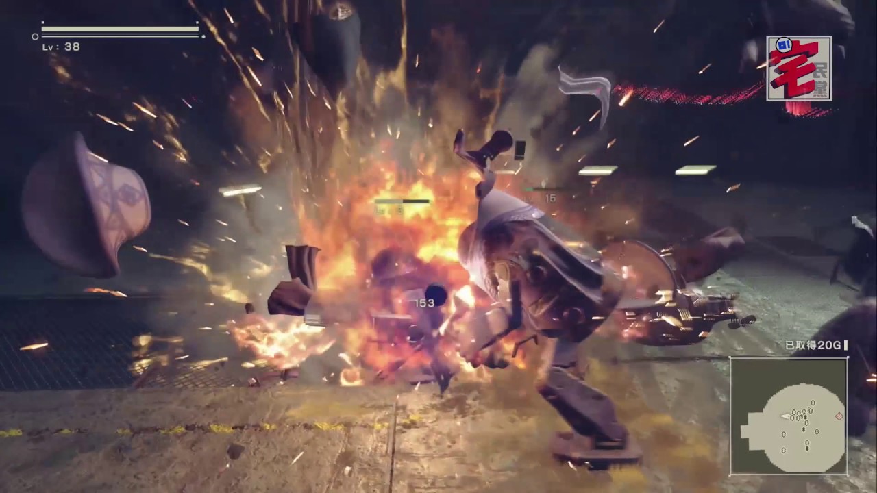 【01宅民黨攻略】Nier:Automata尼爾自動人型 二周目Ending B 爆機影片Part 3（1080p 60fps）