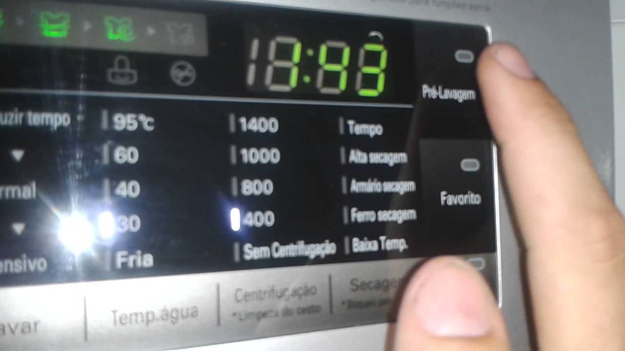 Lava e seca LG -WD1412, Apresentação, ciclos