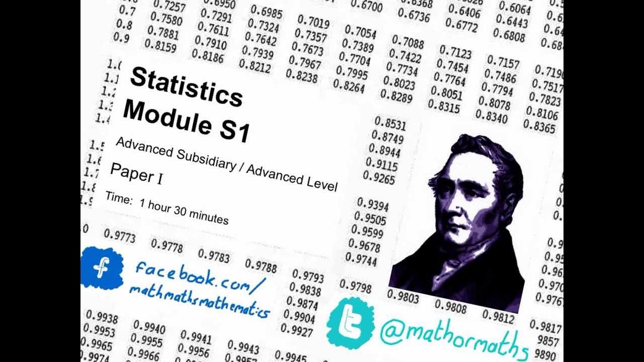 S1 - Solomon I - Edexcel Statistics 1 - Question 3