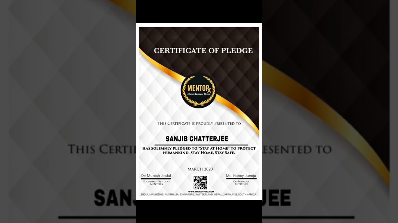 #freecertificate  #govtcertificate  #just2mins  # knowledge100 #pledge