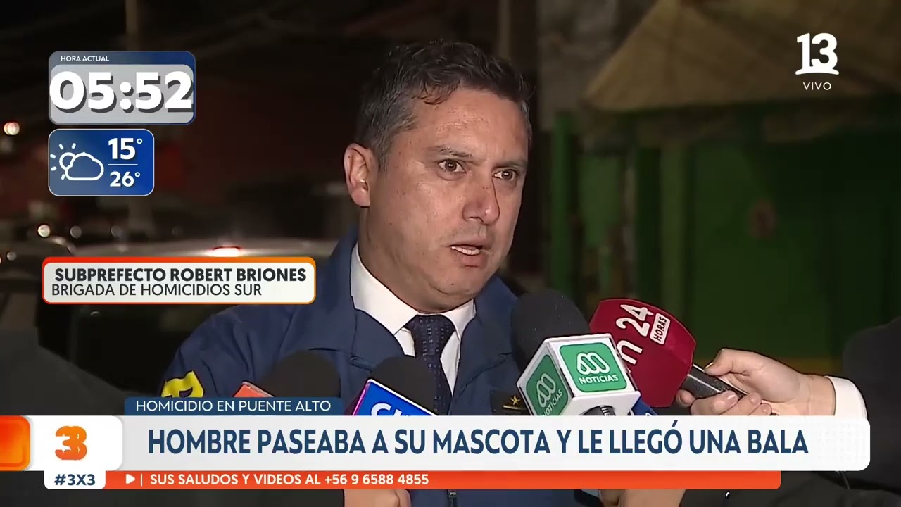 Hombre murió mientras paseaba a su perro en Puente Alto por disparo en balacera entre bandas rivales