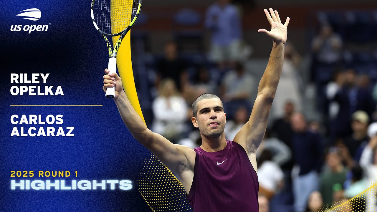 Reilly Opelka vs. Carlos Alcaraz Highlights | 2025 US Open Round 1