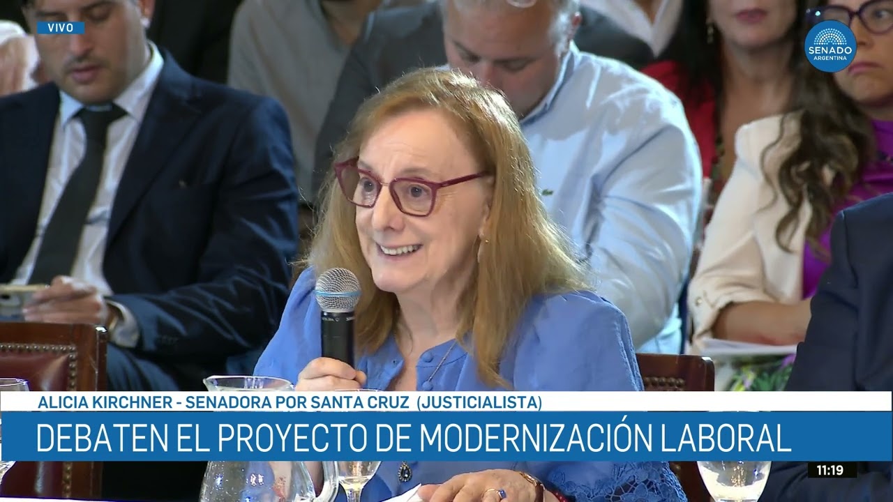 SENADORA ALICIA KIRCHNER - PLENARIO DE TRABAJO Y DE PRESUPUESTO 20-02-26
