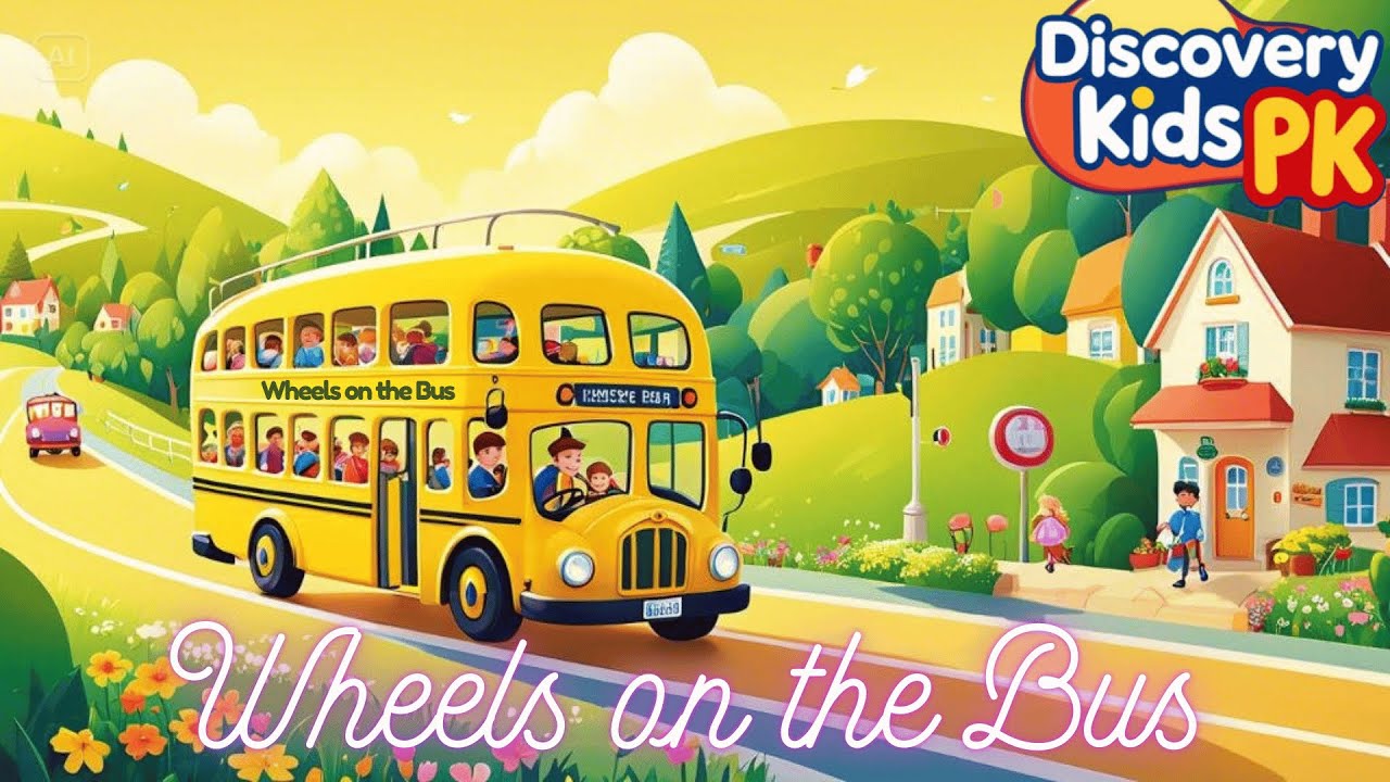 Wheels on the Bus | @DiscoveryKidsPK  Nursery Rhymes & Kids Songs