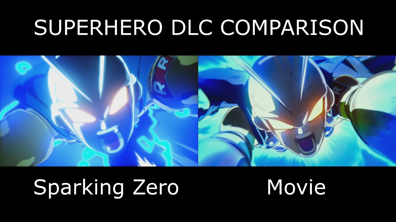 Sparking Zero SUPERHERO DLC Full Side by Side Comparison Dragon Ball Sparking Zero - Movie
